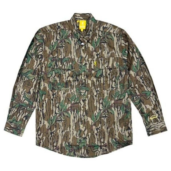 Browning Mens Wasatch-CB LS Button Down Camo Shirt