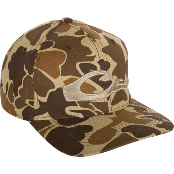 Drake Waterfowl Camo Flat Bill Cap