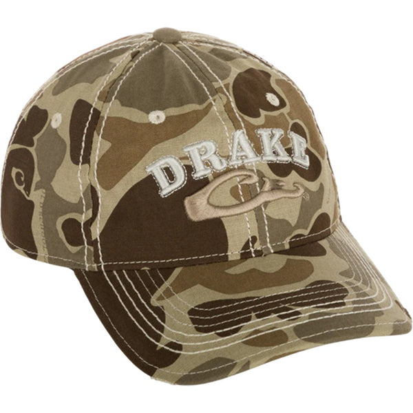 Drake Waterfowl Distressed 6-Panel Ball Cap