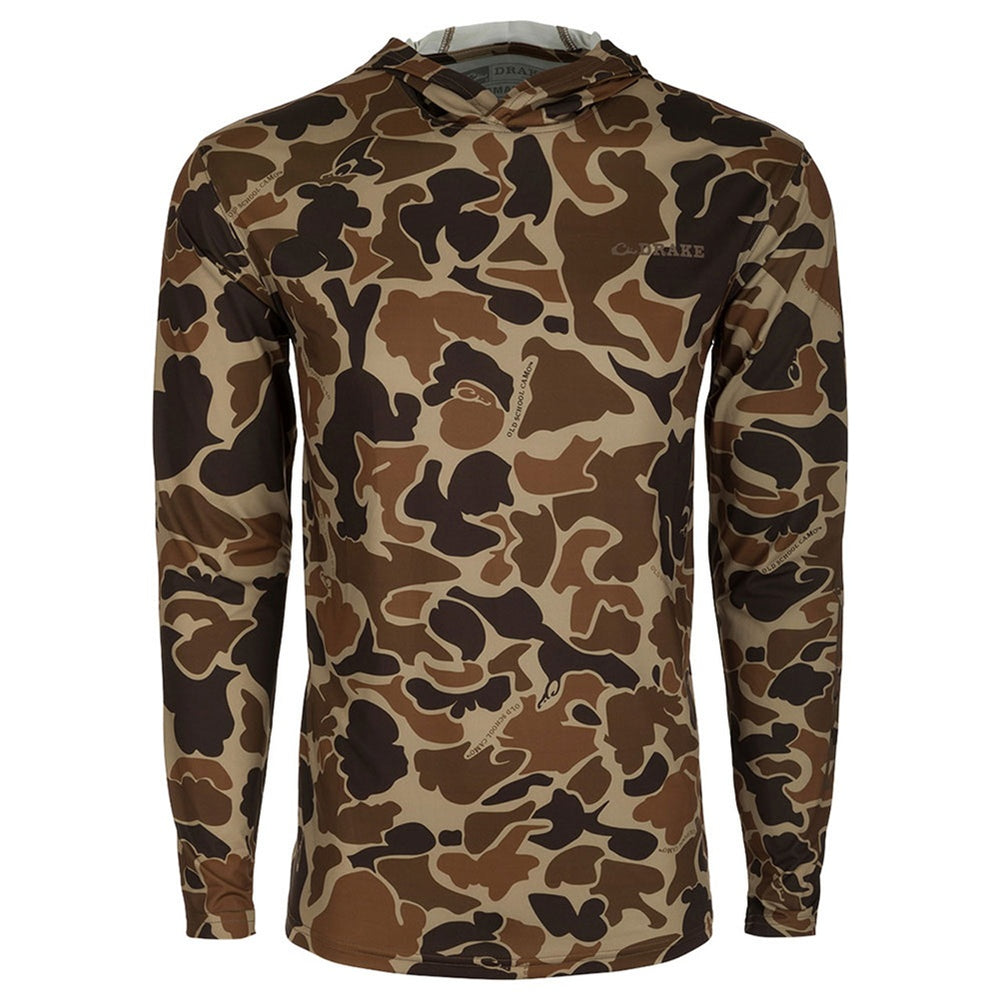 Drake Youth Performance Camo Hoodie