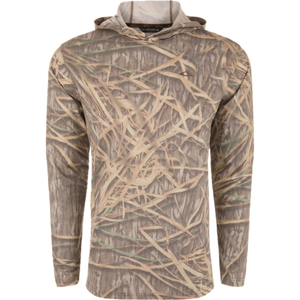 Drake Youth Tri Blend L/S Camo Hoodie
