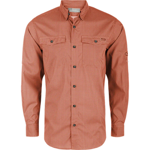 Drake Frat Gingham Check Button-Down L/S Shirt