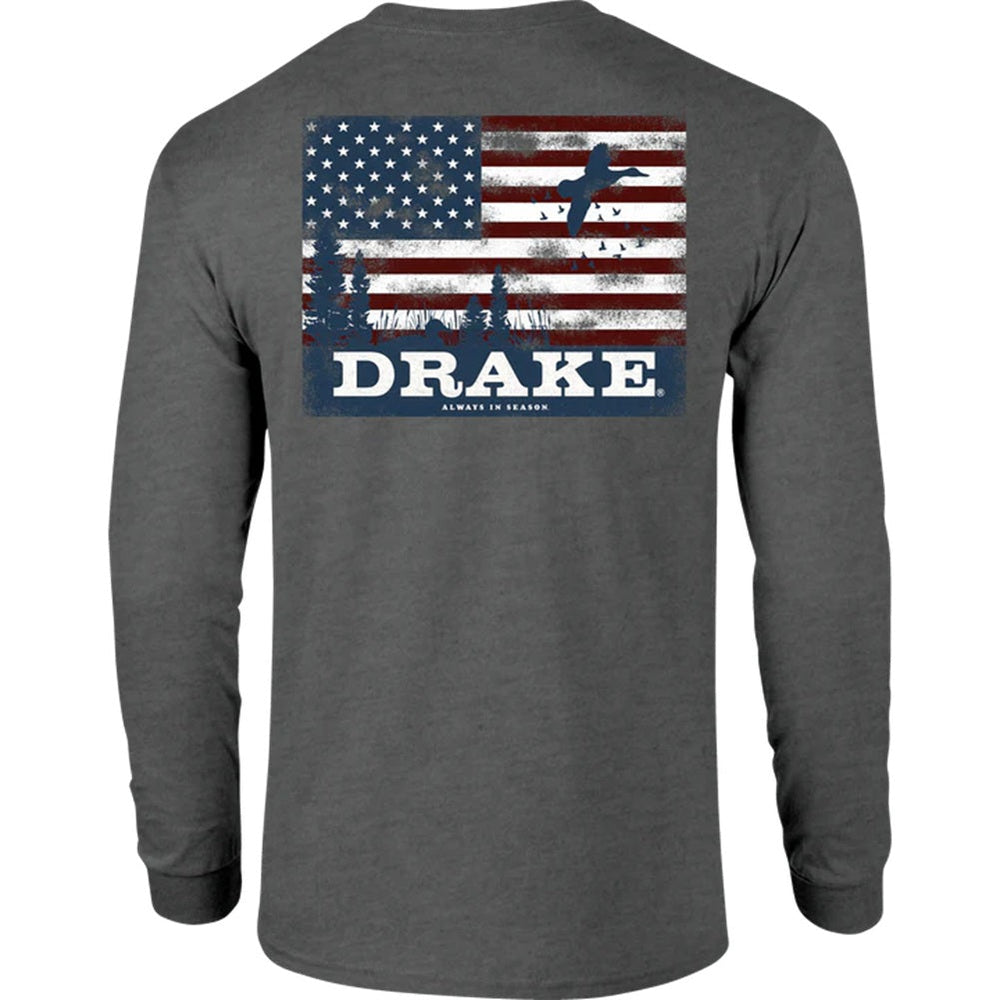 Drake Waterfowl Americana Scenic L/S T-Shirt