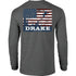 Drake Waterfowl Americana Scenic Long Sleeve T-Shirt Graphite Heather