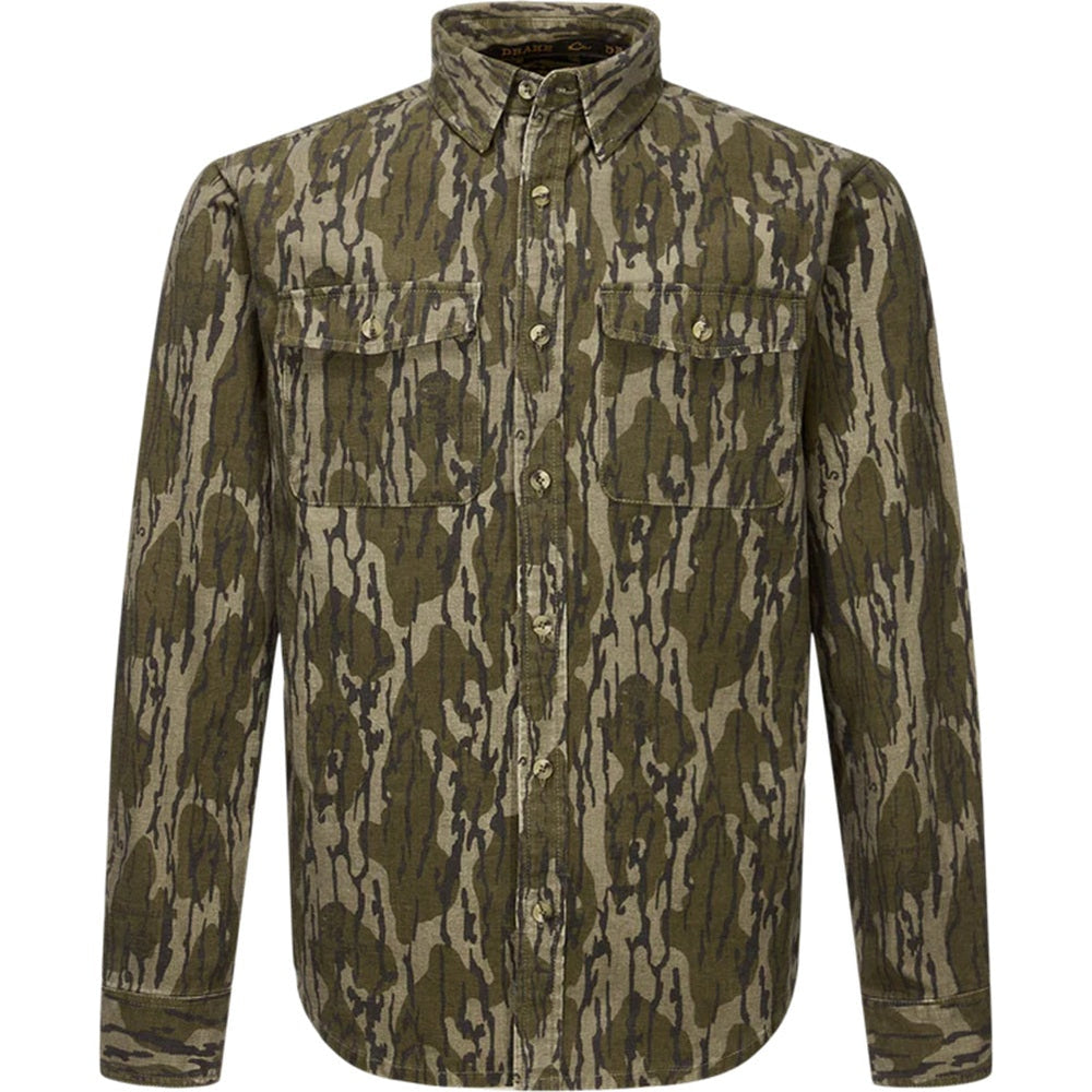 Drake Waterfowl Throwback80 Button Down Camo Shirt