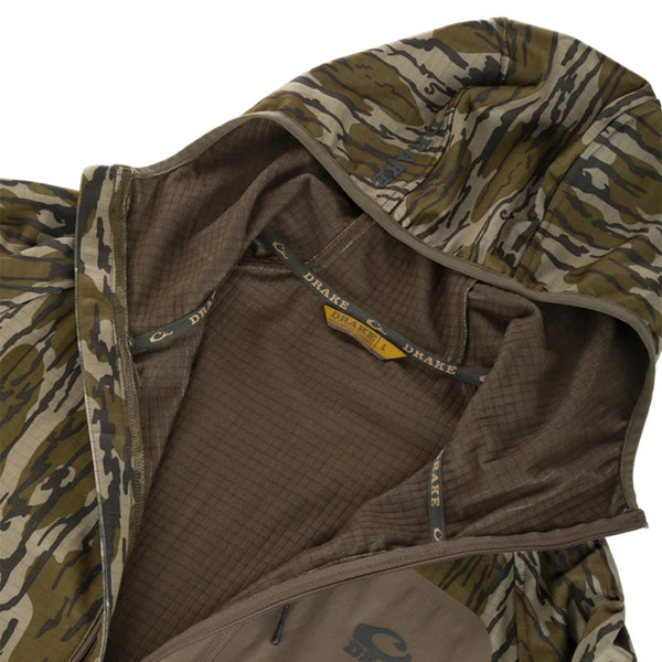 Drake Waterfowl Grid Fleece Half Zip Hoodie