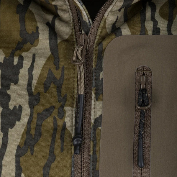 Drake Waterfowl Grid Fleece Half Zip Hoodie