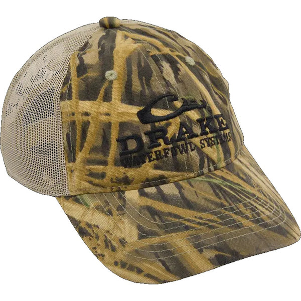 Drake Waterfowl Logo Mesh Back Camo Cap