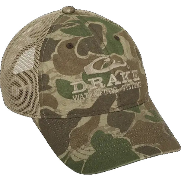 Drake Waterfowl Logo Mesh Back Camo Cap