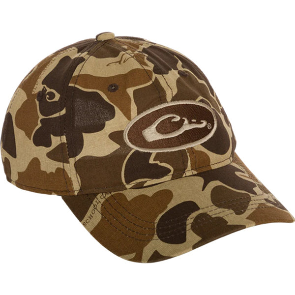 Drake Waterfowl Oval Logo Cotton Camo Cap