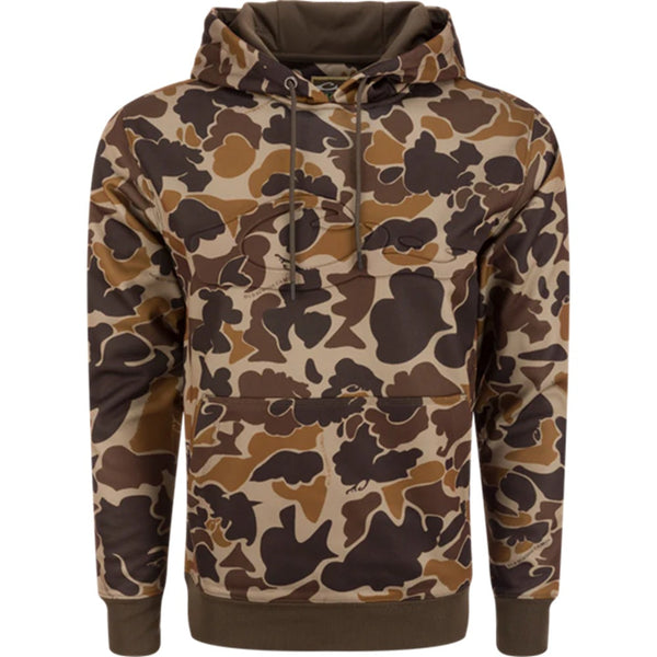 Drake Waterfowl MST Back Eddy Embossed Camo Hoodie