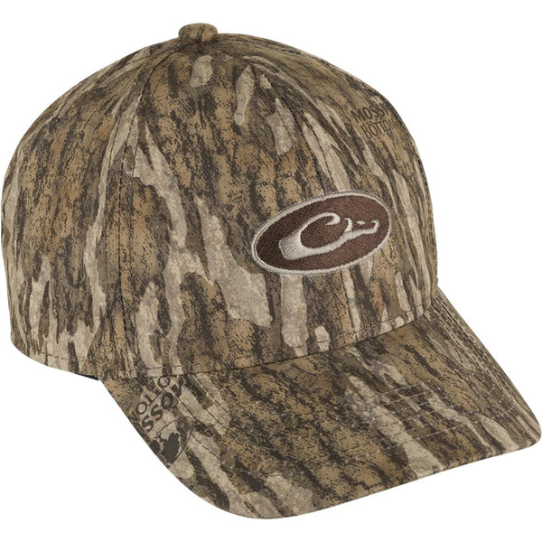 Drake Waterfowl Youth Camo Waterproof Cap Mossy Oak Bottomland