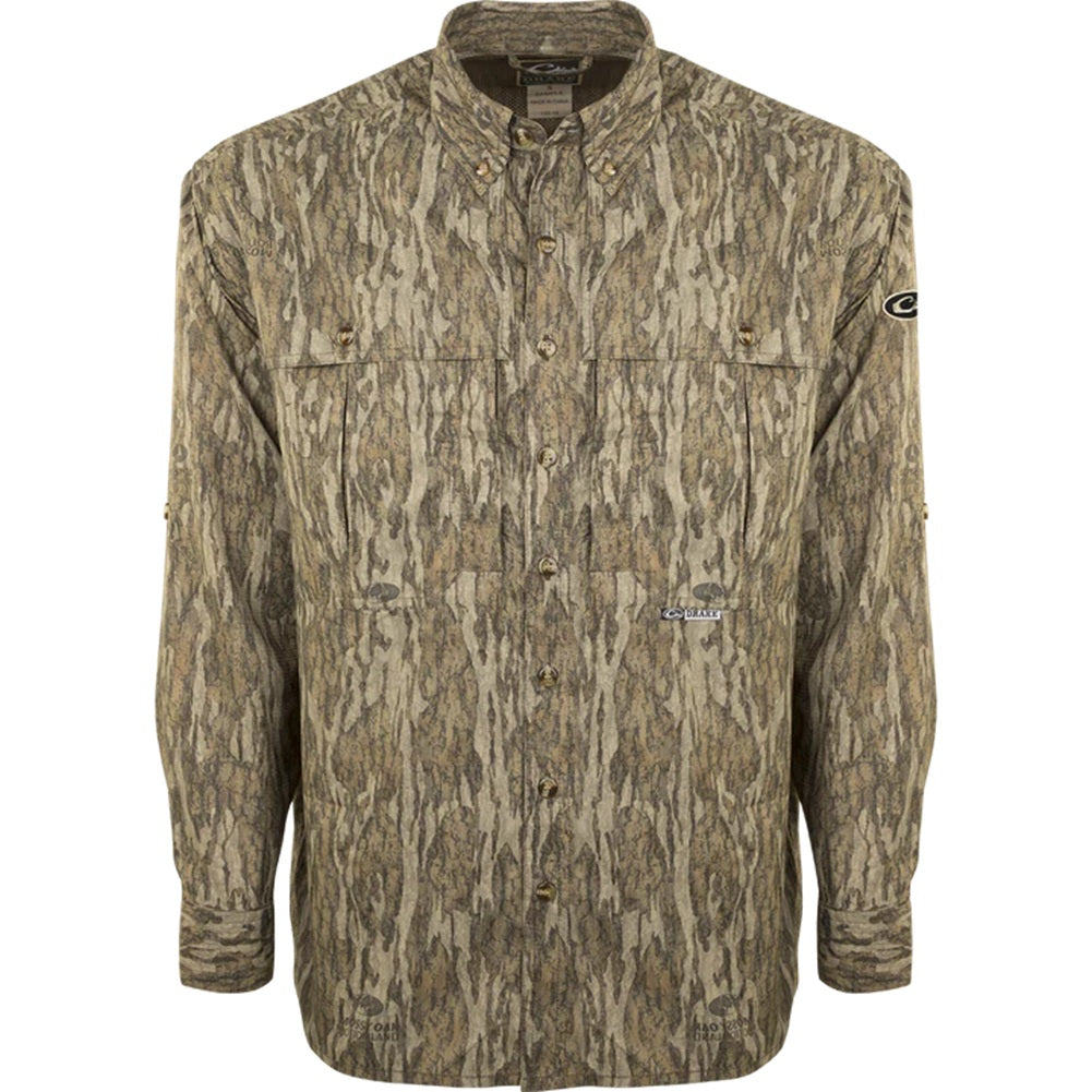 Drake Waterfowl EST Camo Flyweight Wingshooter's L/S Shirt