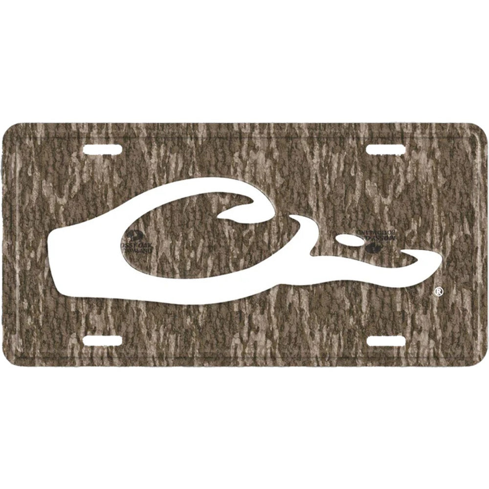 Drake Waterfowl Camo Logo License Plate