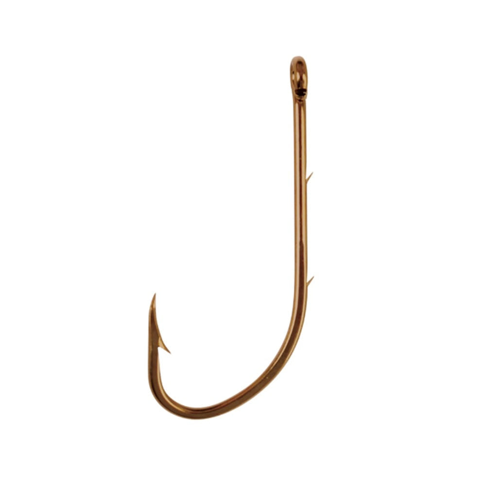 Eagle Claw Straight Eye Offset Bronze Baitholder Hook