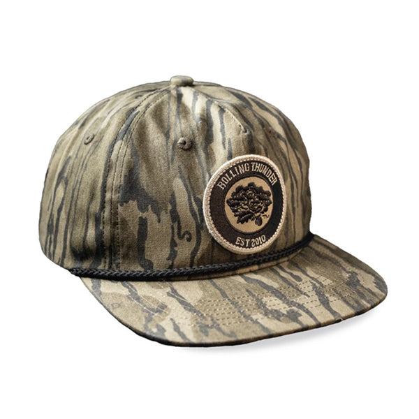 Rolling Thunder Rope Patch Hat Mossy Oak Original Bottomland