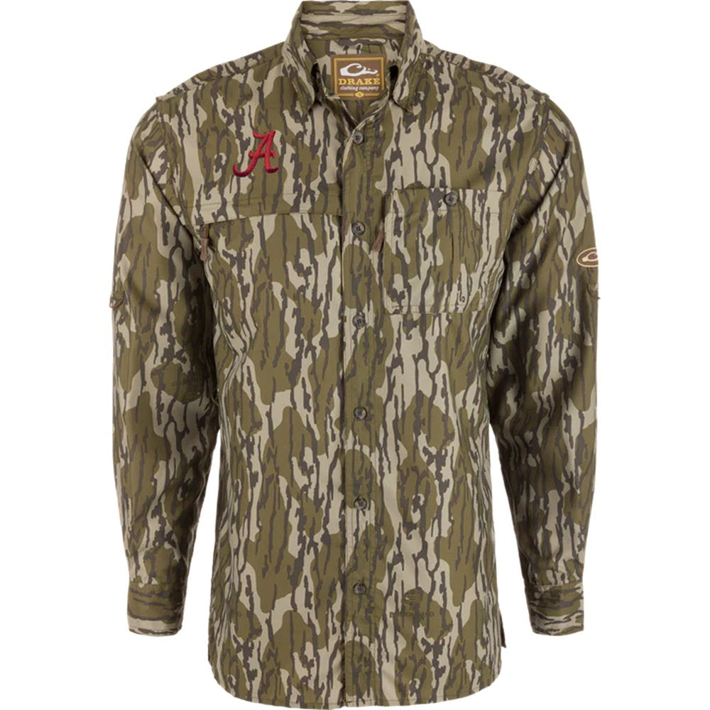 Drake Waterfowl Alabama 8-Shot Long Sleeve Shirt