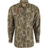 Drake Waterfowl Alabama 8-Shot Long Sleeve Shirt Mossy Oak Original Bottomland