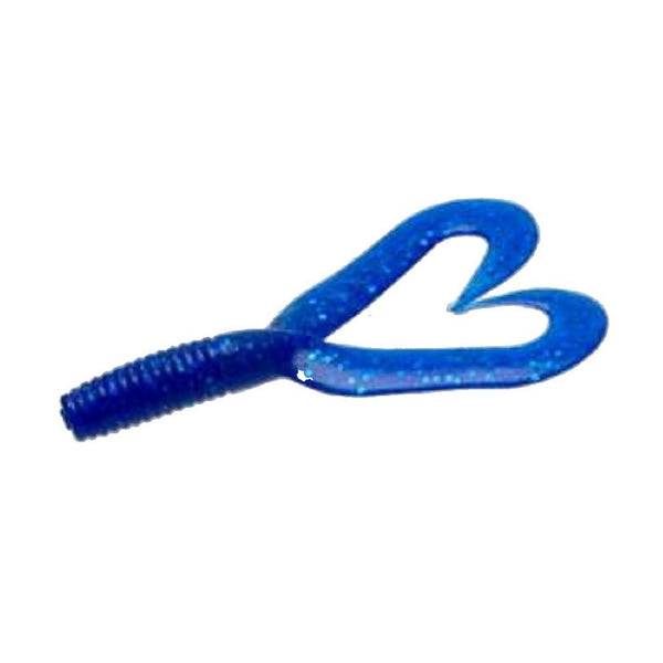 Zoom 3 inch Creepy Crawler Twin Tail Trailer Sapphire Blue