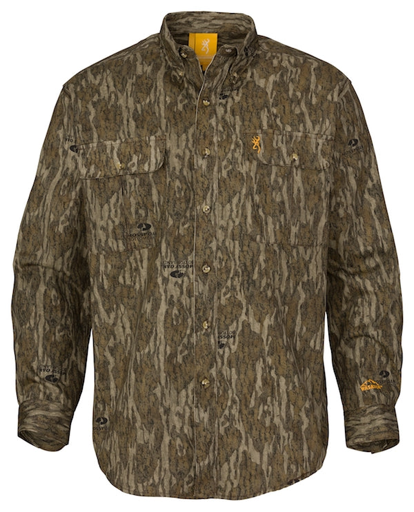 Browning Mens Wasatch-CB LS Button Down Camo Shirt