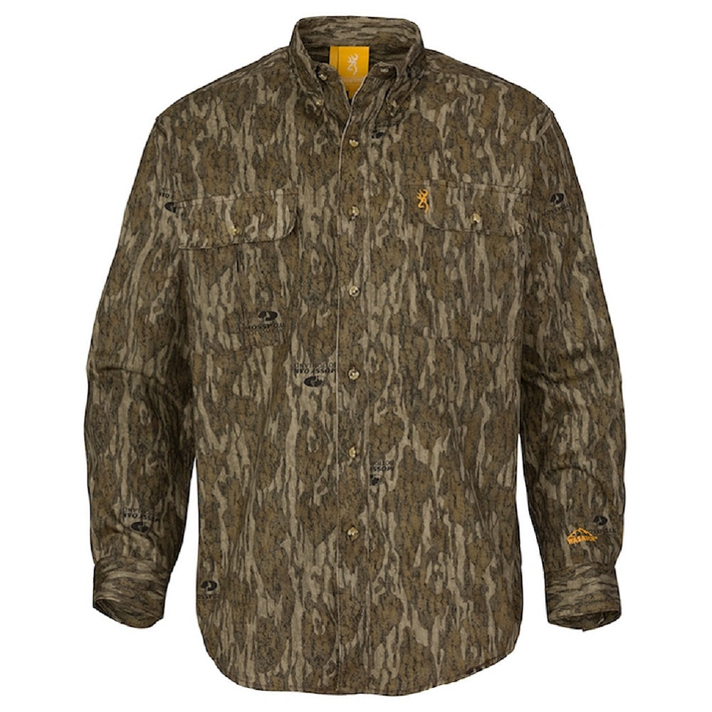 Browning Wasatch Jr Youth Long Sleeve Camouflage Button Down Shirt
