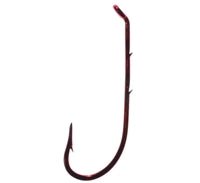 Tru-Turn Blood Red Baitholder Down Eye Hooks