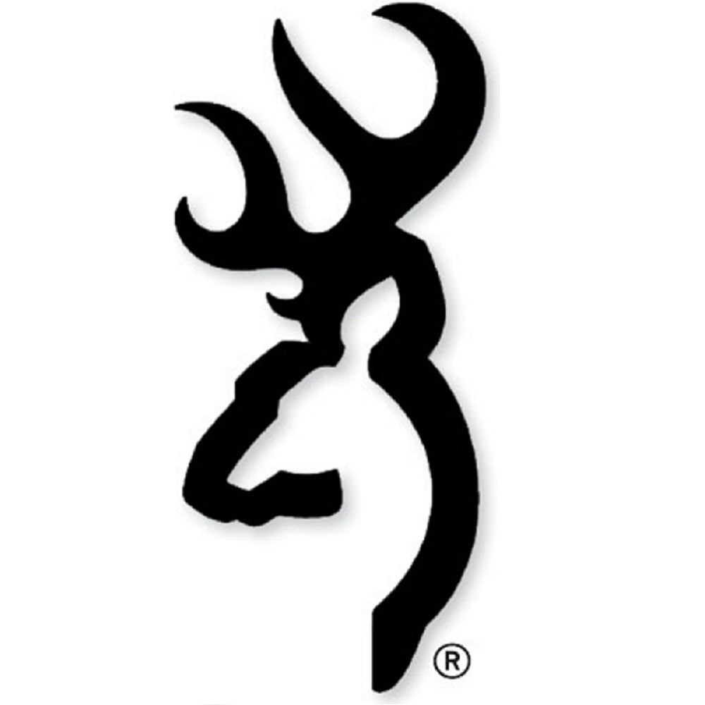 Browning 4" Flat Buckmark Logo Decals