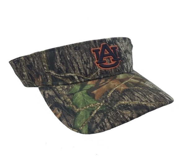 Collegiate Headwear Camo Visor with College Team Logo