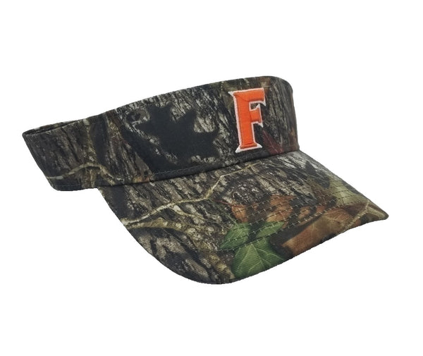 Collegiate Headwear Camo Visor with College Team Logo