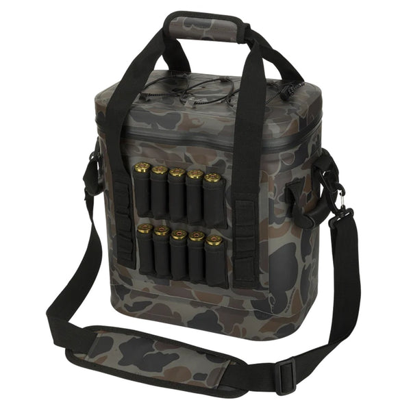 Drake Waterfowl 16-Can Waterproof Soft-Sided Insulated Cooler Old School Green