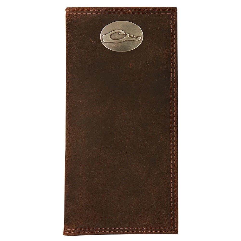 Drake Waterfowl Leather Checkbook Wallet
