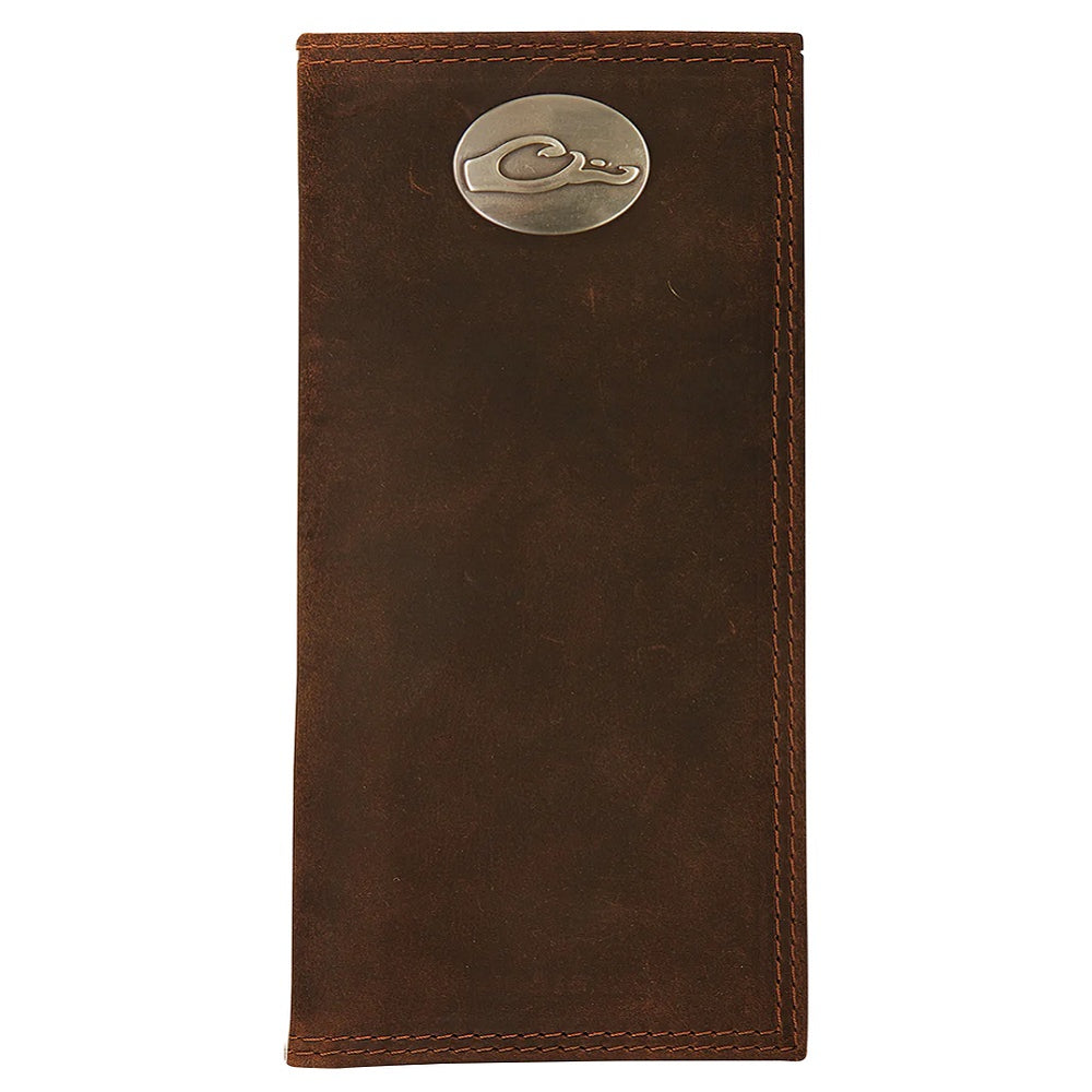 Drake Waterfowl Leather Checkbook Wallet