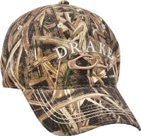 Drake Waterfowl Camo 6-Panel Cotton Drake Logo Cap