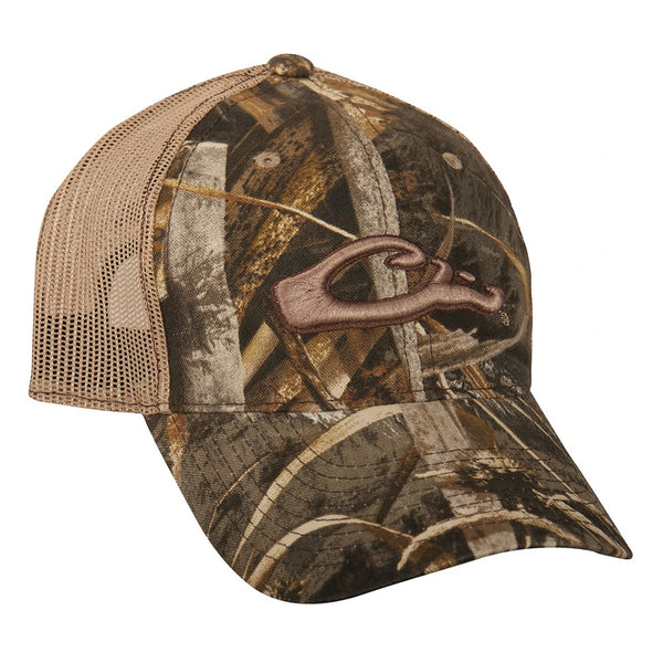 Drake Waterfowl 6 Panel Camo Mesh Back Cap