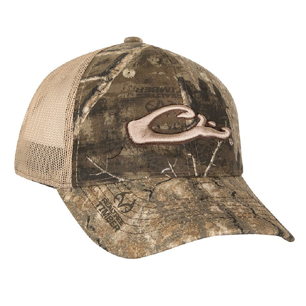Drake Waterfowl 6 Panel Camo Mesh Back Cap