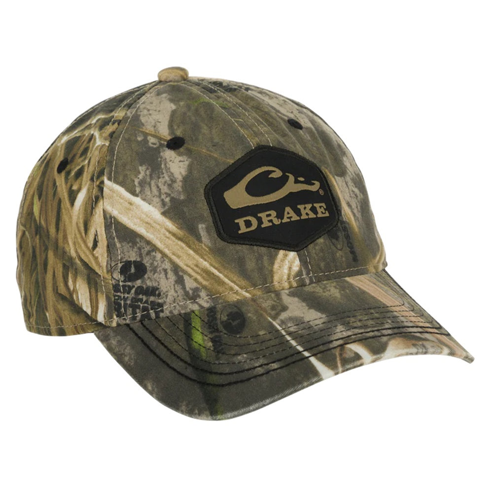 Drake Waterfowl Camo Cotton Twill Hex Patch Cap