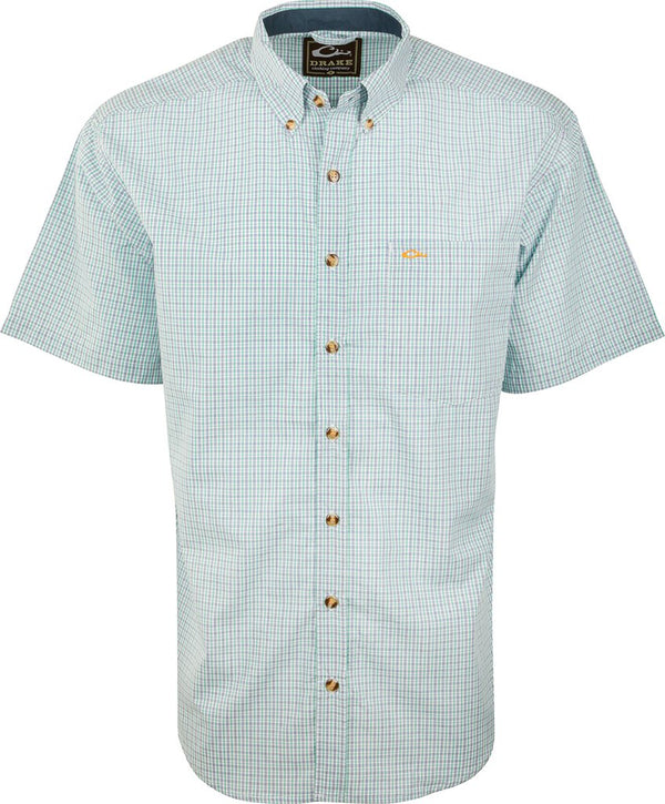 Drake Waterfowl Big Easy Short Sleeve Plaid Shirts with Staycool Fabric