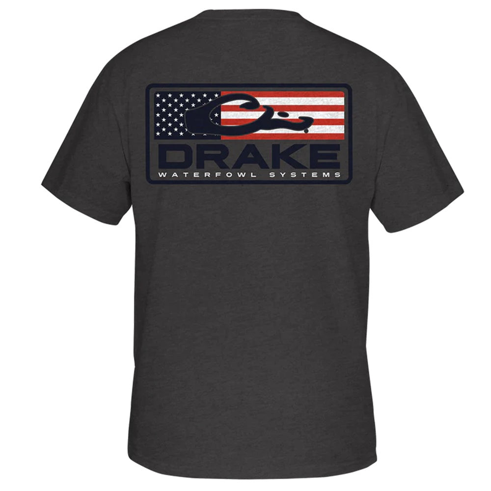 Drake Waterfowl Youth Patriotic Bar S/S T-Shirt