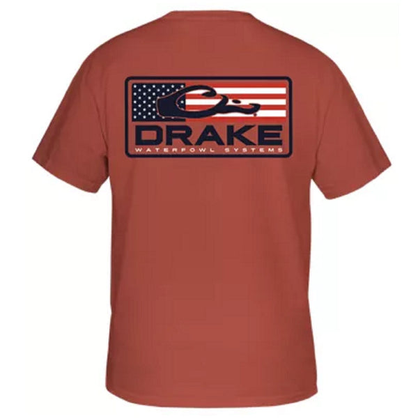 Drake Waterfowl Patriotic Bar S/S T-Shirt
