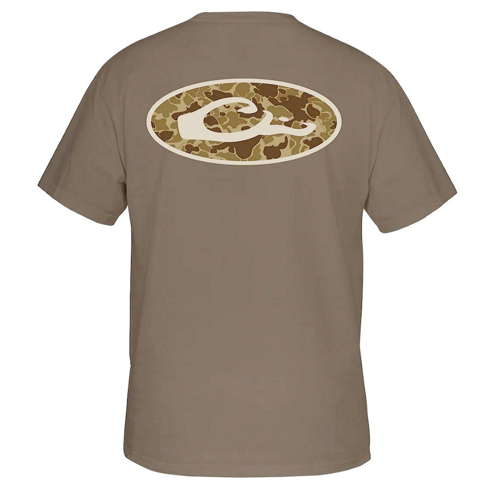 Drake Waterfowl Old School Oval Logo S/S T-Shirt