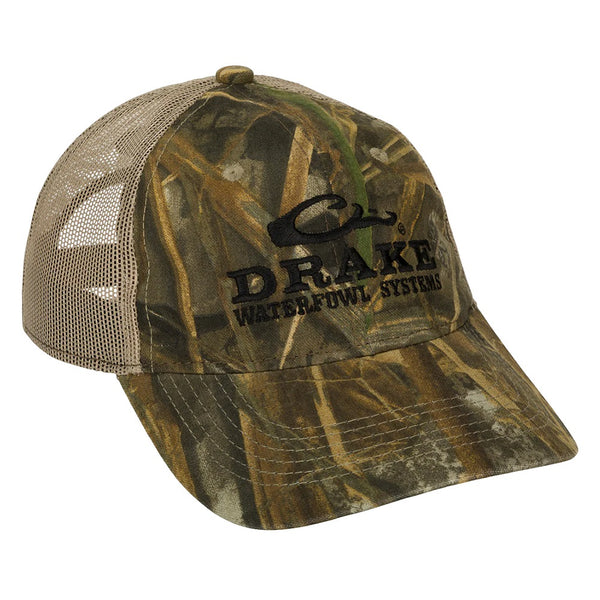 Drake Waterfowl Logo Mesh Back Camo Cap