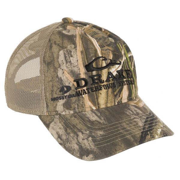 Drake Waterfowl Logo Mesh Back Camo Cap