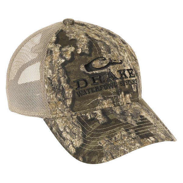 Drake Waterfowl Logo Mesh Back Camo Cap