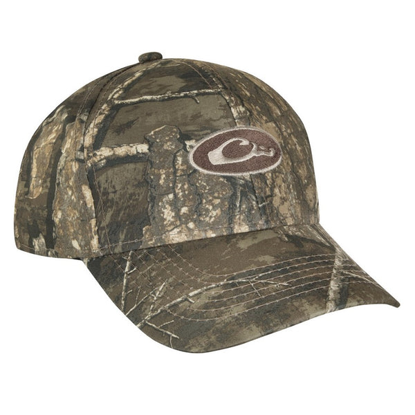 Drake Waterfowl Waterproof Oval Logo Camo Cap Realtree Timber