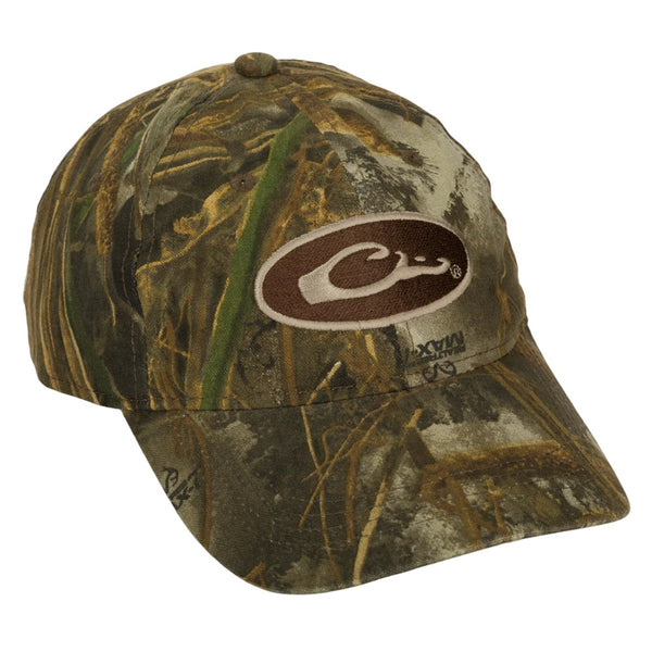 Drake Waterfowl Oval Logo Cotton Camo Cap