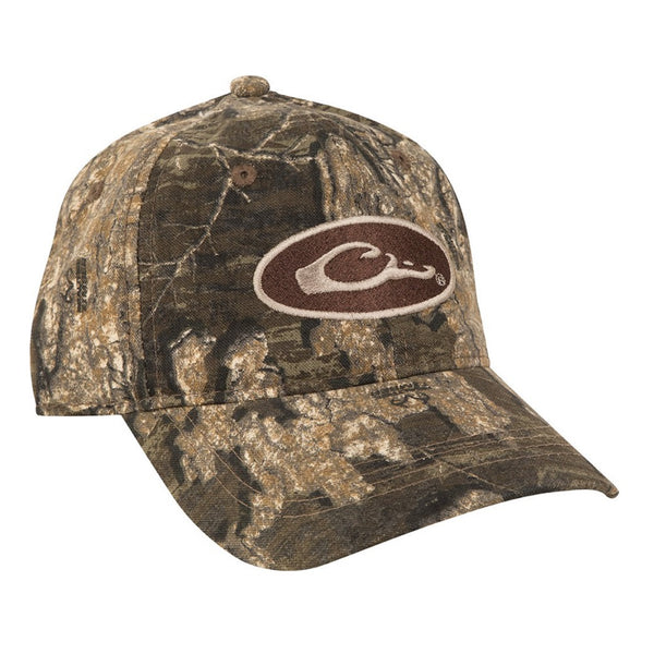 Drake Waterfowl Oval Logo Cotton Camo Cap