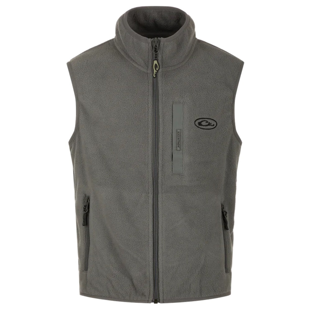 Drake Waterfowl Youth Camp Fleece Vest Castlerock Grey