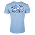 Heybo Old School Bass Short Sleeve T-Shirt Sky Blue