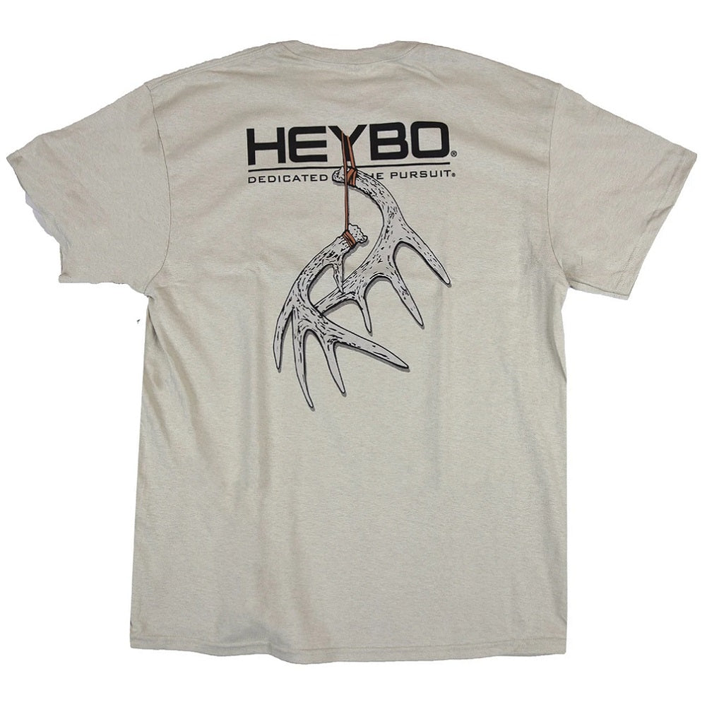 Heybo Hanging Antlers S/S T-Shirt Oatmeal