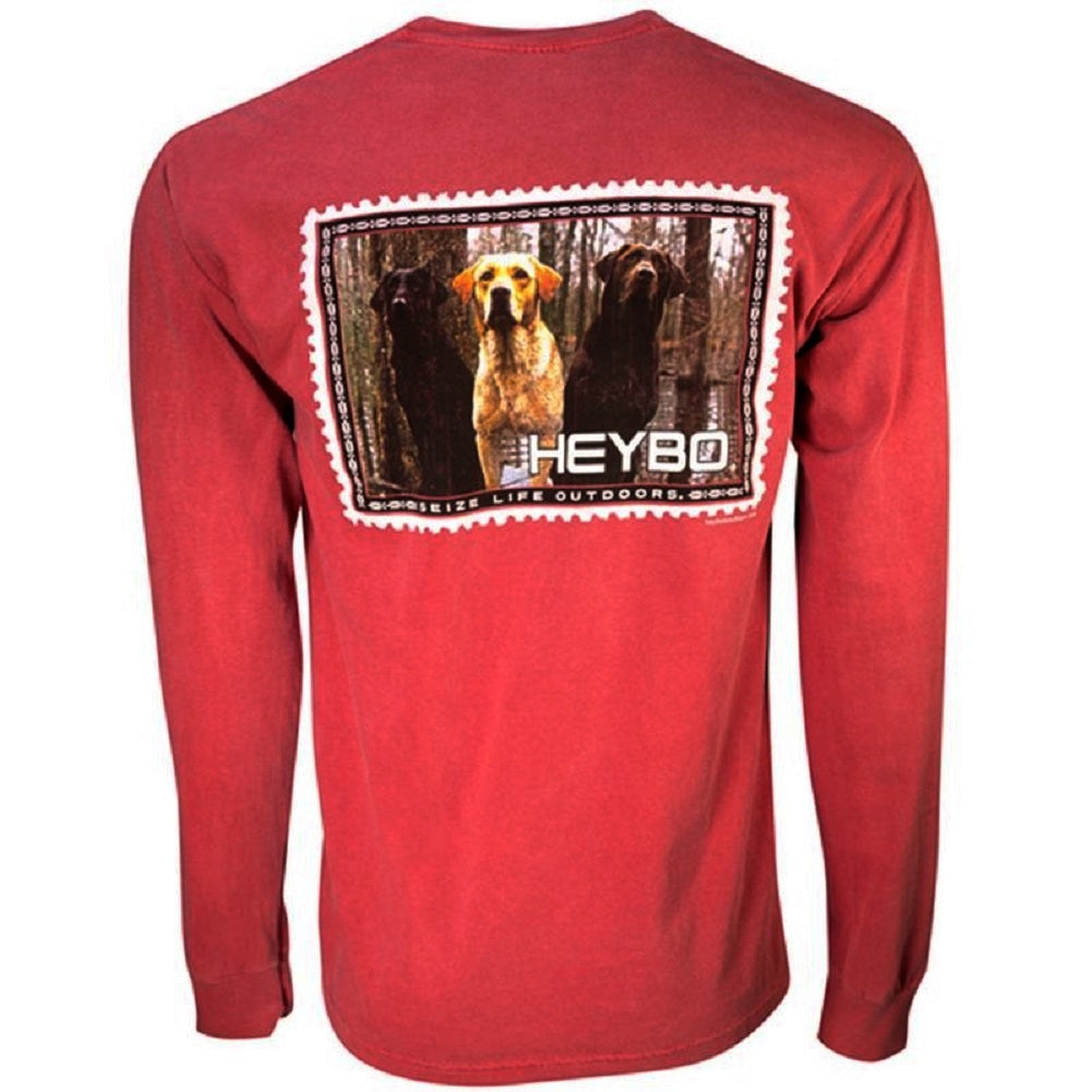 Heybo Neapolitan Long Sleeve T-Shirt Red